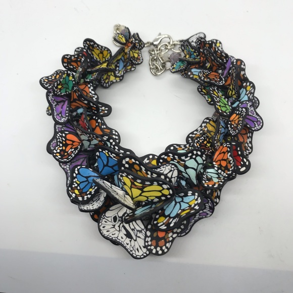 Gloria Danvers Art to Wear statement piece, a Flutter of Butterflies. - Picture 1 of 3